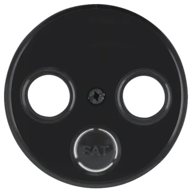 Hager WLF1068BG Zentralstück für Antenne 2/3Lo R.Cl Schwarz