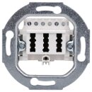 Hager WDF4000WG TAE-Anschlussdose 3 x 6NFN Polarweiß
