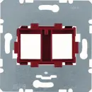 Hager WDF4711R Tragplatte Roter Aufnahme 2-fach Modul