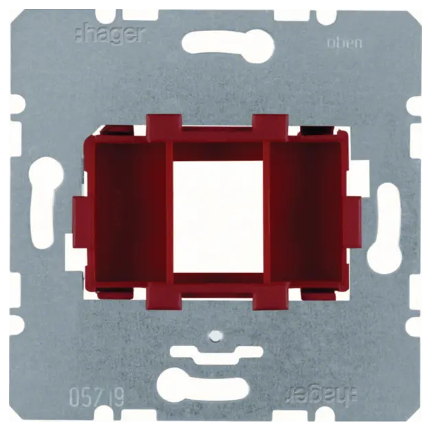 Hager WDF4611R Tragplatte Roter Aufnahme 1-fach Modul