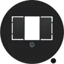 Hager WTF4000BG Zentralstück TAE 1930/Glas Schwarz