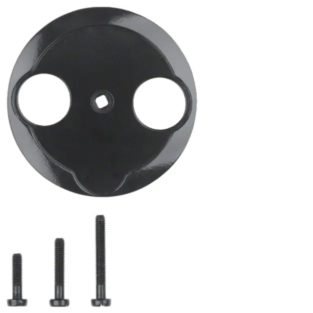 Hager WTF4592BG Zentralstück für Antennen-Steckdose 2L 1930/Glas Schwarz