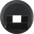 Hager WTF4107BG Zentralstück UAE 1930/Glas Schwarz
