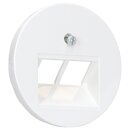 Hager WLF1008WG Zentralstück UAE Steckdose 2-fach...