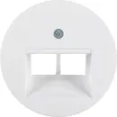 Hager WLF1008WG Zentralstück UAE Steckdose 2-fach...
