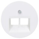 Hager WLF1008WG Zentralstück UAE Steckdose 2-fach...