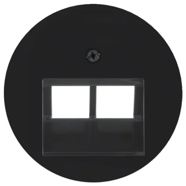 Hager WLF1008BG Zentralstück UAE Steckdose 2-fach R.Cl Schwarz