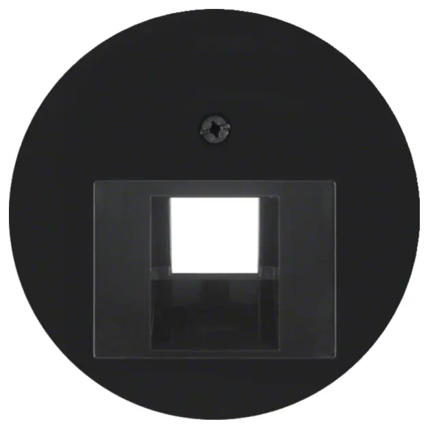 Hager WLF1007BG Zentralstück UAE Steckdose R.Cl Schwarz