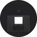 Hager WLF1007BG Zentralstück UAE Steckdose R.Cl Schwarz