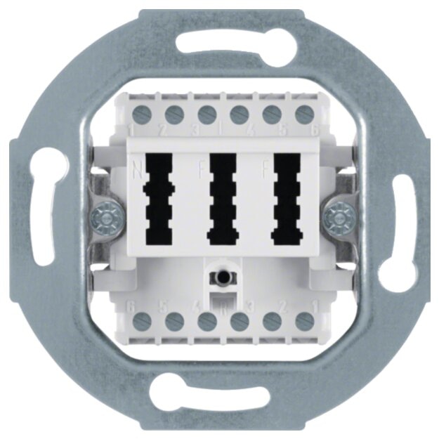 Hager WDF4011WG TAE-Anschlussdose 2 X 6/6Nff Modul-Ein