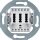 Hager WDF4011WG TAE-Anschlussdose 2 X 6/6Nff Modul-Ein