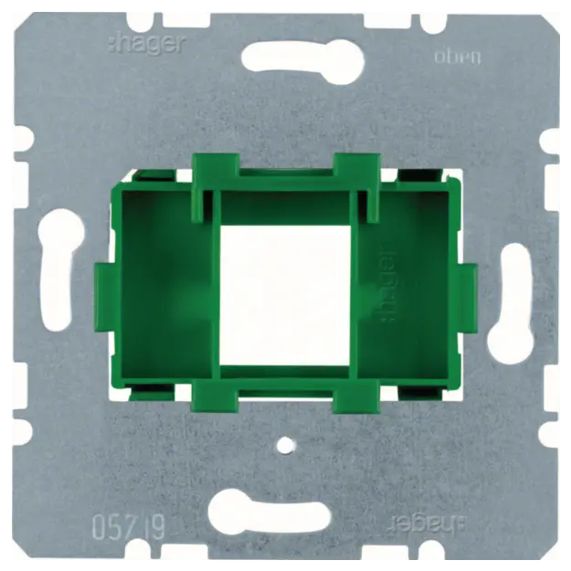 Hager WDF4614G Tragplatte Grüner Aufnahme 1-fach Modul