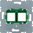 Hager WDF4714G Tragplatte Grüner Aufnahme 2-fach Modul