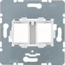 Hager WDF4712W Tragplatte Weißer Aufnahme 2-fach Modul