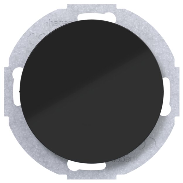 Hager WLF1001BG Blindverschluss mit ZS R.Cl Schwarz