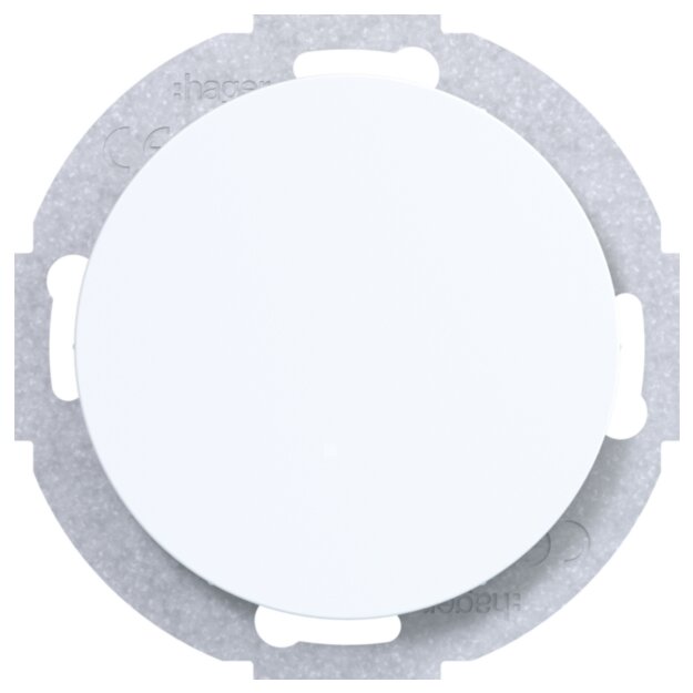 Hager WLF1001WG Blindverschluss mit ZS R.Cl Polarweiß