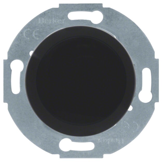 Hager WTF1001BG1 Blindverschluss mit ZS 1930/Glas Schwarz