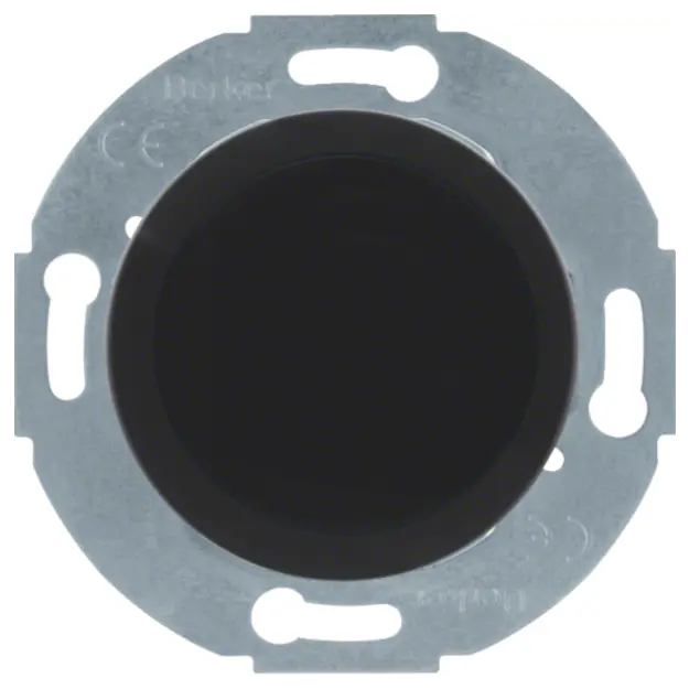 Hager WTF1001BG1 Blindverschluss mit ZS 1930/Glas Schwarz