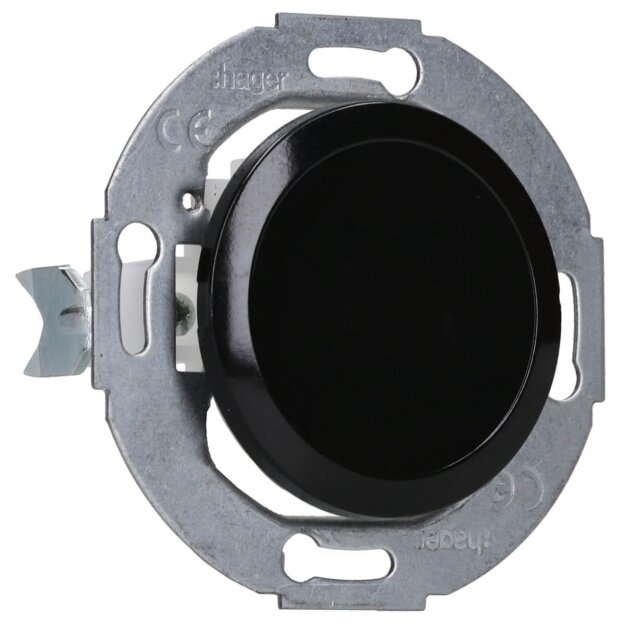 Hager WTF1001BG1 Blindverschluss mit ZS 1930/Glas Schwarz