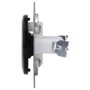 Hager WTF1001BG1 Blindverschluss mit ZS 1930/Glas Schwarz