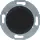 Hager WTF1001BG1 Blindverschluss mit ZS 1930/Glas Schwarz