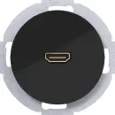 Hager WLF4380BG HDMI Steckdose m 90° R.Cl Schwarz