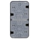 Hager WNC080 Kombination Wechselschalter/Steckdose Aufputz SCHUKO mit Klappdeckel W.1 Grau