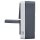 Hager WNC081 Kombination Serienschalter/Steckdose SCHUKO mit Klappdeckel AP W.1 Grau 10A/250V