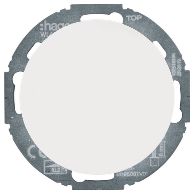 Hager WL4011WG Uni-Drehdimmer Zentralstück LED R.classic Polarweiß