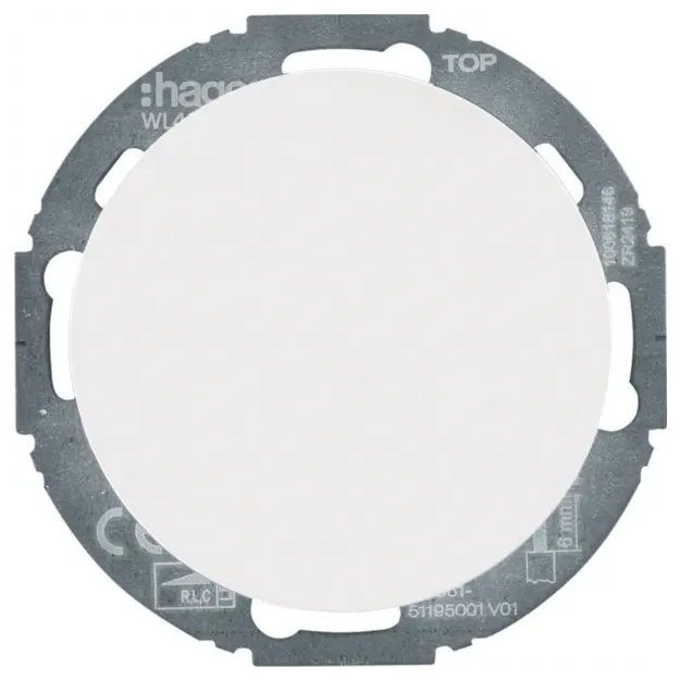 Hager WL4011WG Uni-Drehdimmer Zentralstück LED R.classic Polarweiß