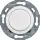 Hager WTN4011WG Universal-Drehdimmer mit Zentralstück (R L C LED) Serie 1930/Glas Polarweiß glänzend