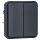 Hager WNA047 Serientaster-Einsatz Wippe 2-fach 2S W.1