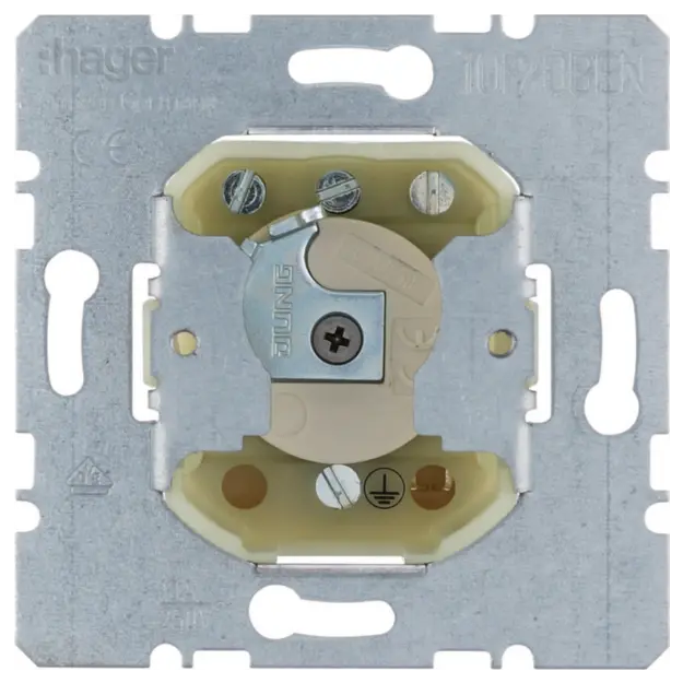 Hager WDE385620 Schlüss.taster 1p Erd Profil-zyli IP44