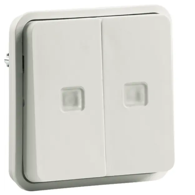 Hager WNA045B Wippe 2fach Ö/S IP55 W.1 Weiß