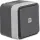 Hager WNC021 Taster Wechsler beleuchtet AP W.1 Grau