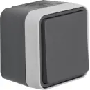 Hager WNC020 Aufputz Taster Schließer W.1 Grau LT