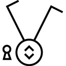 Hager WNA037B Schlüssel-Scha 3 Pos 0 1 u 2 W.1 Polarweiß