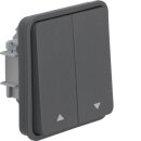 Hager WNA300 Jalousie-Serienschalter 2-fach Pfeile W.1 Grau
