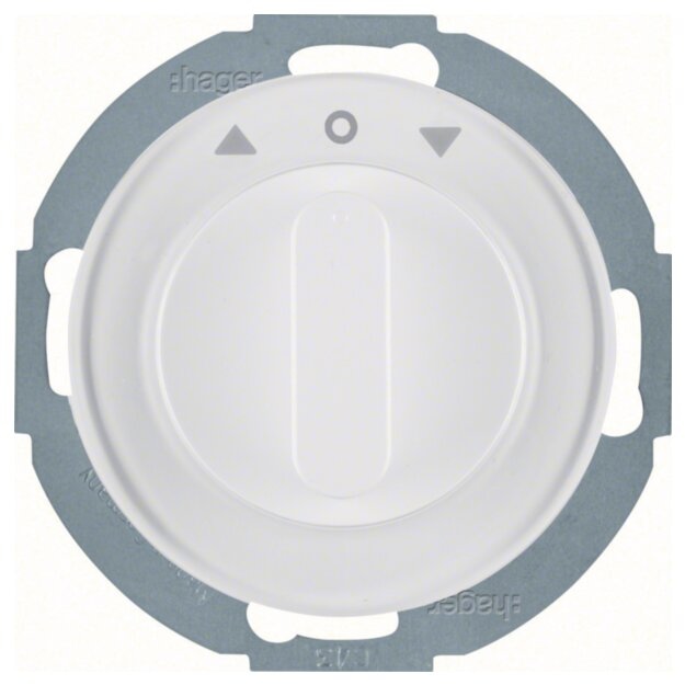 Hager WLE7261WG Jalousie-Drehschalter 2p Z-St R.Classic Polarweiß