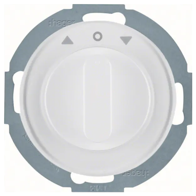 Hager WLE7261WG Jalousie-Drehschalter 2p Z-St R.Classic Polarweiß