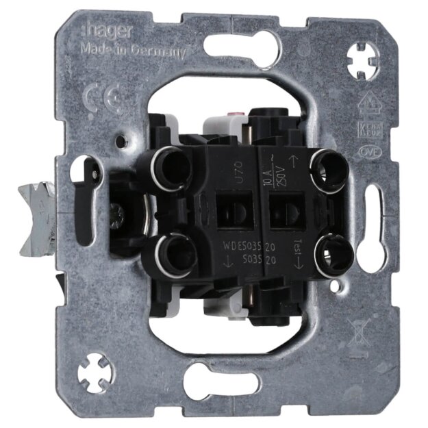 Hager WDE503520 Jalousie-Wippentaster Unterputz 1-polig...