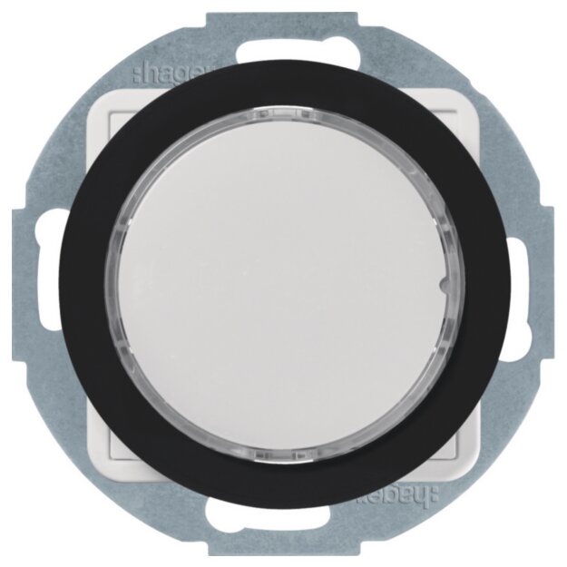 Hager WLF6651BG LED-Signallicht Weiße Bel R.Cl Schwarz
