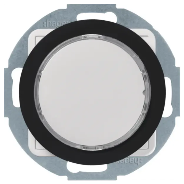 Hager WLF6651BG LED-Signallicht Weiße Bel R.Cl Schwarz