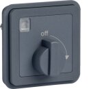 Hager WNA009 Mechanische Zeitschaltuhr Drehknopf 15min Einsatz W.1 Grau