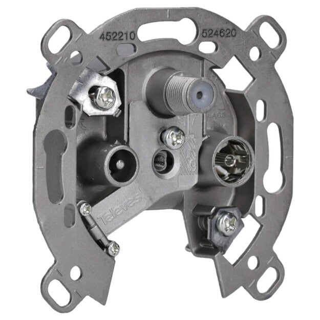 Hager WDF4593 Antennen-Steckdose Antennendose 3-Loch SAT...