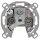 Hager WDF4593 Antennen-Steckdose Antennendose 3-Loch SAT TV FM Einzeldose