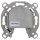 Hager WDF4593 Antennen-Steckdose Antennendose 3-Loch SAT TV FM Einzeldose