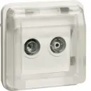 Hager WNA253B Antennendosen-Einsatz 2Loch Ezd W.1...