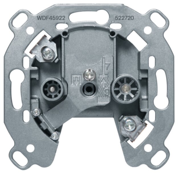 Hager WDF45922 Antennen-Steckdose TV FM 13dB Durchgangsdose
