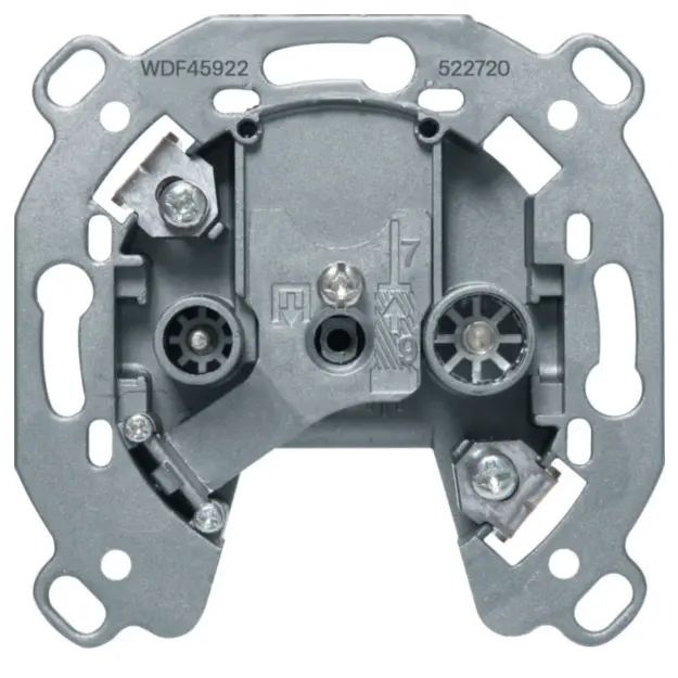 Hager WDF45922 Antennen-Steckdose TV FM 13dB Durchgangsdose
